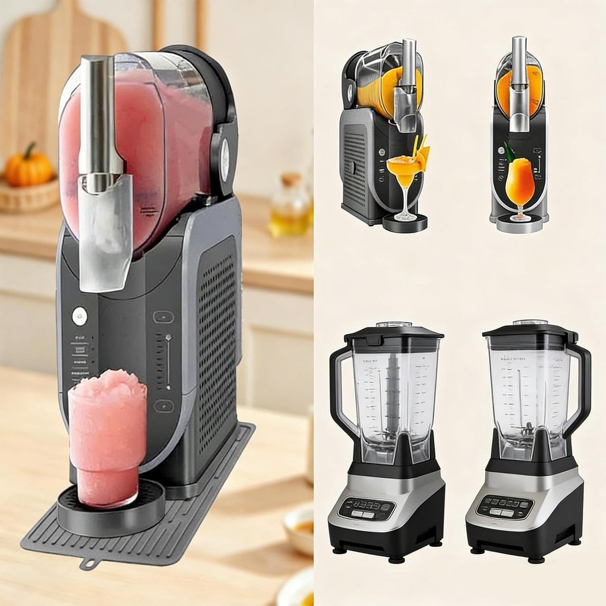 Koffiezetapparaat Onderlegger - Ondermat Machine - Aanrecht Beschermen - Waterdicht Antislip - 47x20 cm - Grijs