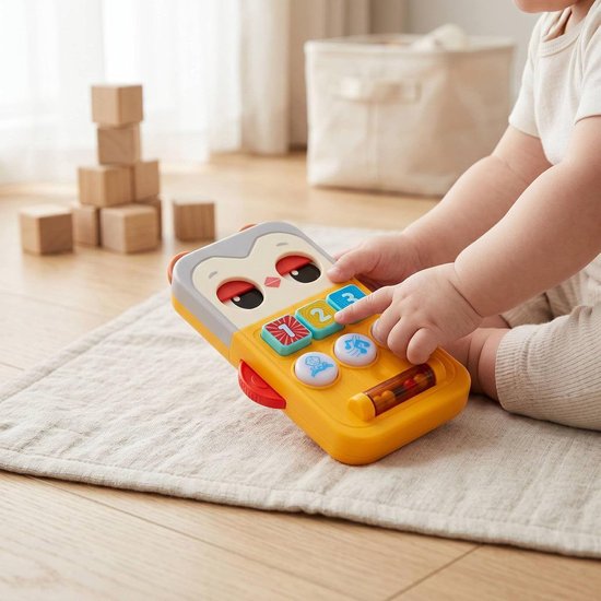 Babyspeelgoed Uil - Interactief Speelgoed - Baby Ontwikkeling - Licht en Geluid - 21 x 15 cm - Multicolor — afbeelding 3