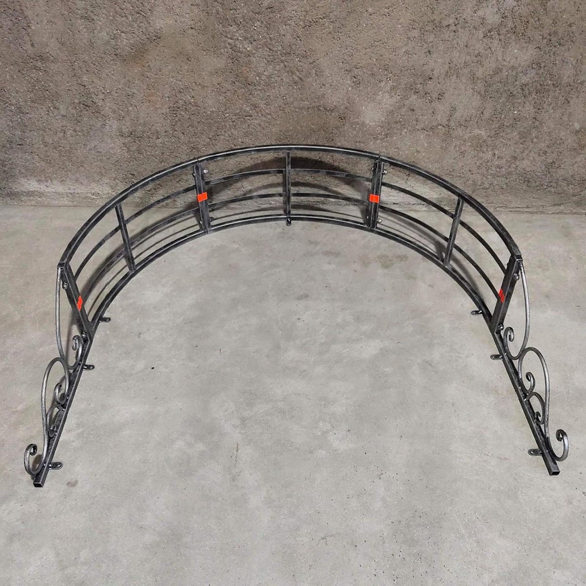 Tuin Boog - Decoratieve Trellis - Klimplanten Ondersteunen - Roestvrij Oppervlak - 110x90x25cm - Zilver