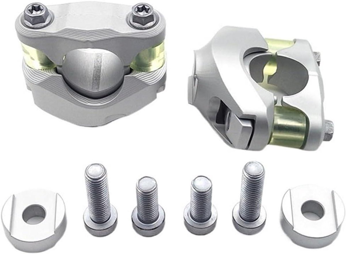 Stuurverhoger Motor - Stuurverhoger Adapter - Comfortabeler Rijden - Verstelbare Positie - 28 Mm - Zilver