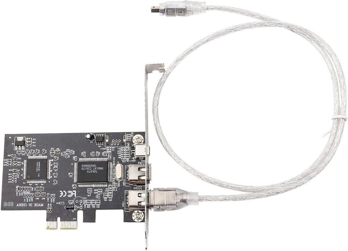 Firewire Controller Card - 1394b Uitbreidingskaart - Video Bewerkingsapparatuur Aansluiten - Hoge Overdrachtssnelheid - 120 x 100 mm - Groen