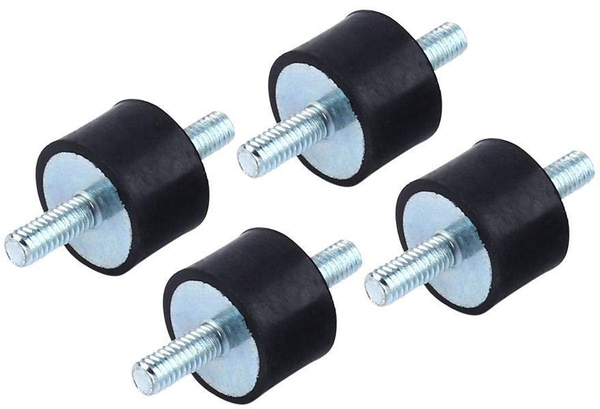 Cosensi - 4 Stuks M10 Rubberen Trillingsdemper - Schokdemper voor Luchtcompressor - 40x30mm - Geluidscontrole - Trillingsdemping - Geschikt voor La...