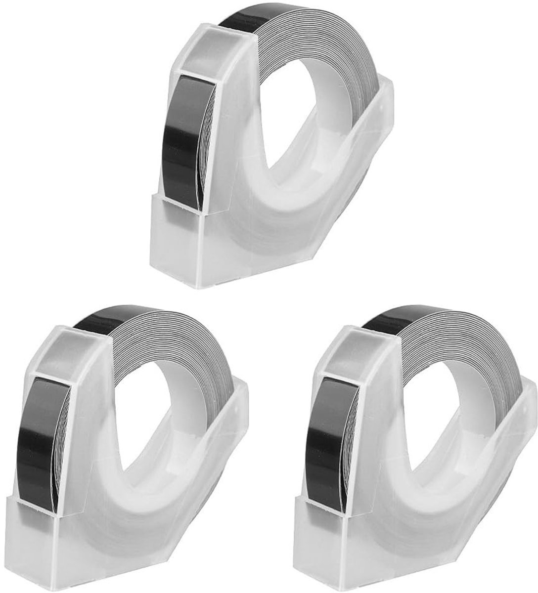 Cosensi- Embossing Tape 9mm - 3D Effect - Zelfklevend - Label Tape - Organiseren - Duidelijke Tekst - Labeltape
