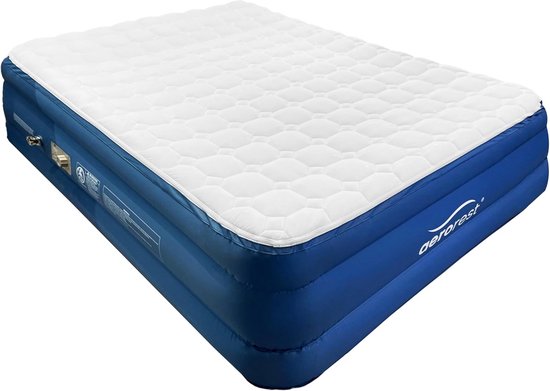 Tweepersoons Luchtbed 210 cm - Afritsbare Topmatras met Hoes en Reparatiekit - Opblaastijd 4 min van Tweepersoons. — afbeelding 2