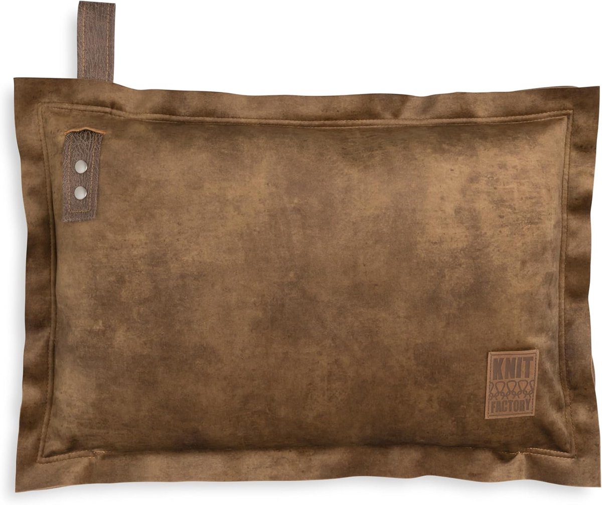 Luxe Sierkussen Camel Bruin 60x40 cm Inclusief Vulling - Hoes en Binnenkussen