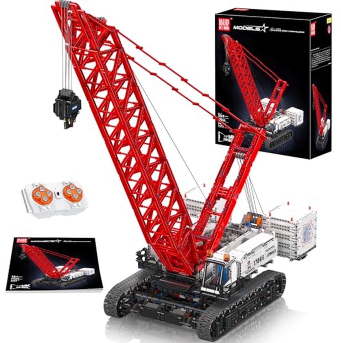 Crawer Crane Bouwset - 4494+ Stukjes Zware Bouwset met Afstandsbediening en APP Controle voor Technische Voertuigen