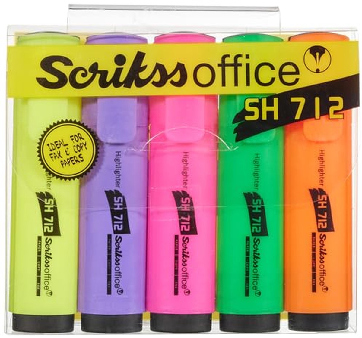 Highlighters Blisterpack van 5 Kleuren voor Kantoor en School