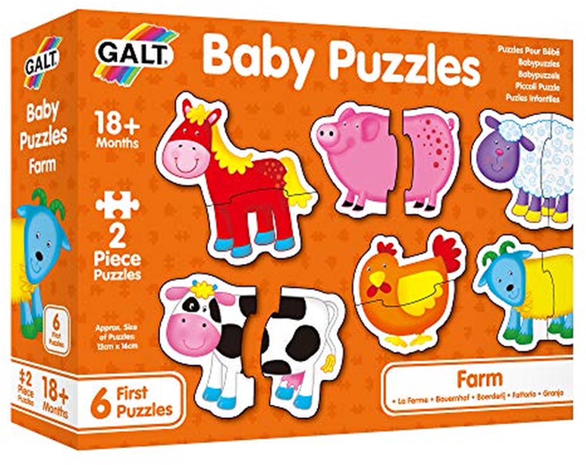 Boerderij Puzzels voor Baby's - Jigsaw Puzzels voor Kinderen vanaf 18 Maanden