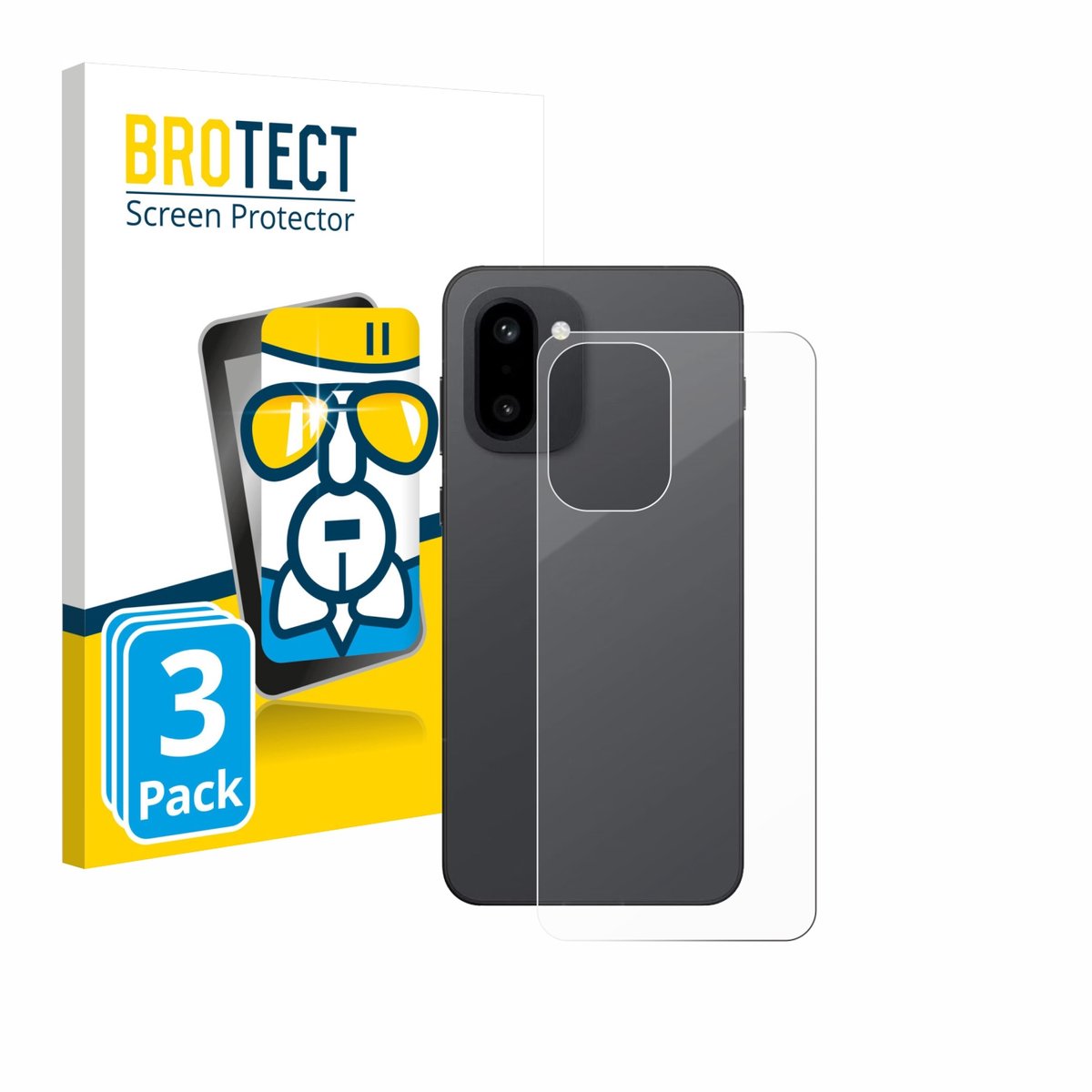Screenprotector 3 Stuks voor OnePlus 15R (Achterkant) Beschermglas transparant