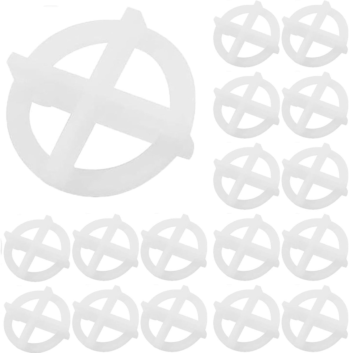 Tegel Systeem - Nivelleren Clips - Vloer Installatie - Afneembaar Ontwerp - 2.8 x 2.8 cm - Wit