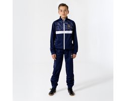 FFF Frankrijk Trainingspak Kinderen - Maat 128 - Frans Voetbalelftal - Voetbalkleding - Jongens & Meisjes - Officiële FFF Fanmerchandise
