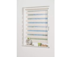 Dubbel rolgordijn - Zonder boren - Raamdecoratie - Verstelbare klemdragers - 65 x 200 cm - Beige