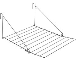 Tomado - Droogrek Breda - 7 meter drooglengte - Ophangen aan radiator, deur, douchewand of balkon - Matzwart