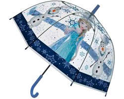 Frozen Paraplu - Kinderparaplu - Metaal frame - Blauw - Transparant