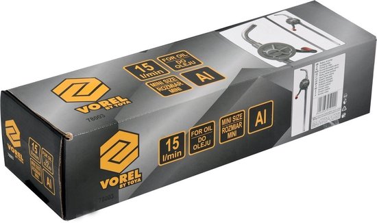 VOREL 78003 - Mini Handpomp voor Olie - Aluminium - 15 l/min - Compact & Lichtgewicht — afbeelding 3