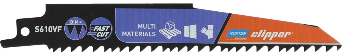 Norton Clipper S-Serie - Zaagblad voor Sabelzagen - 152mm - Bi-Metaal - Snelle Snede