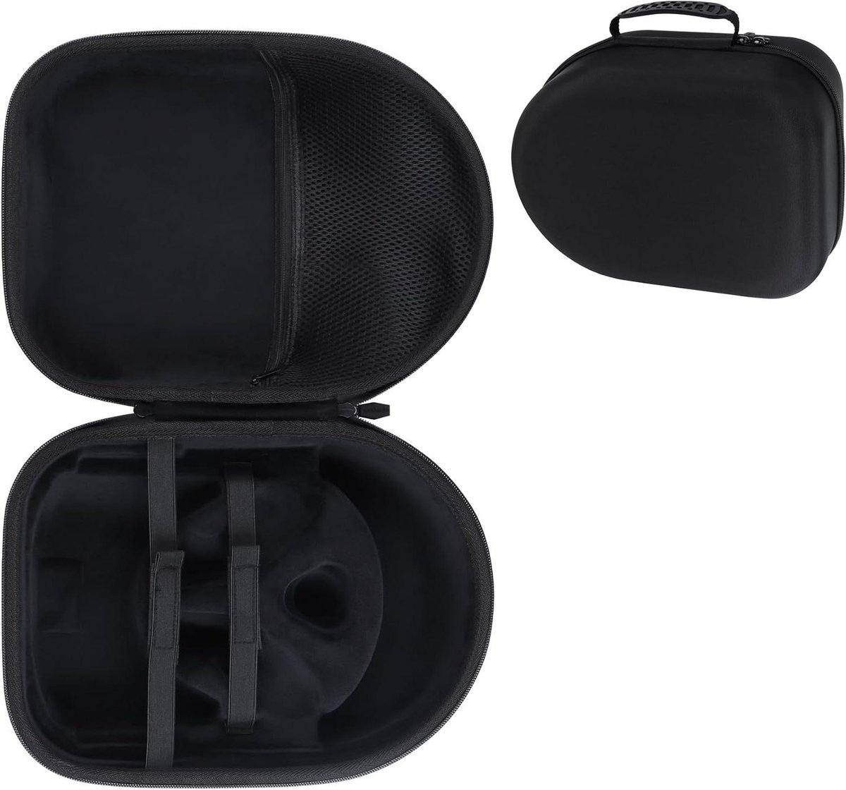 Harde Beschermhoes compatibel met Meta Quest 2/3 / 3S VR Mixed Reality (Zwart)