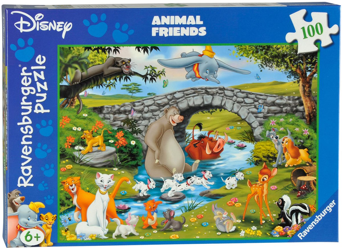 Ravensburger puzzel Disney Familie Animal Friends - Legpuzzel - 100 stukjes — afbeelding 2