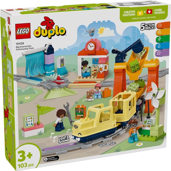 LEGO DUPLO - Stad Grote interactieve buurttrein set - 10428