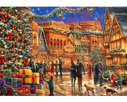 Bluebird Puzzle kerstpuzzel Christmas at the Town Square - 2000 stukjes.