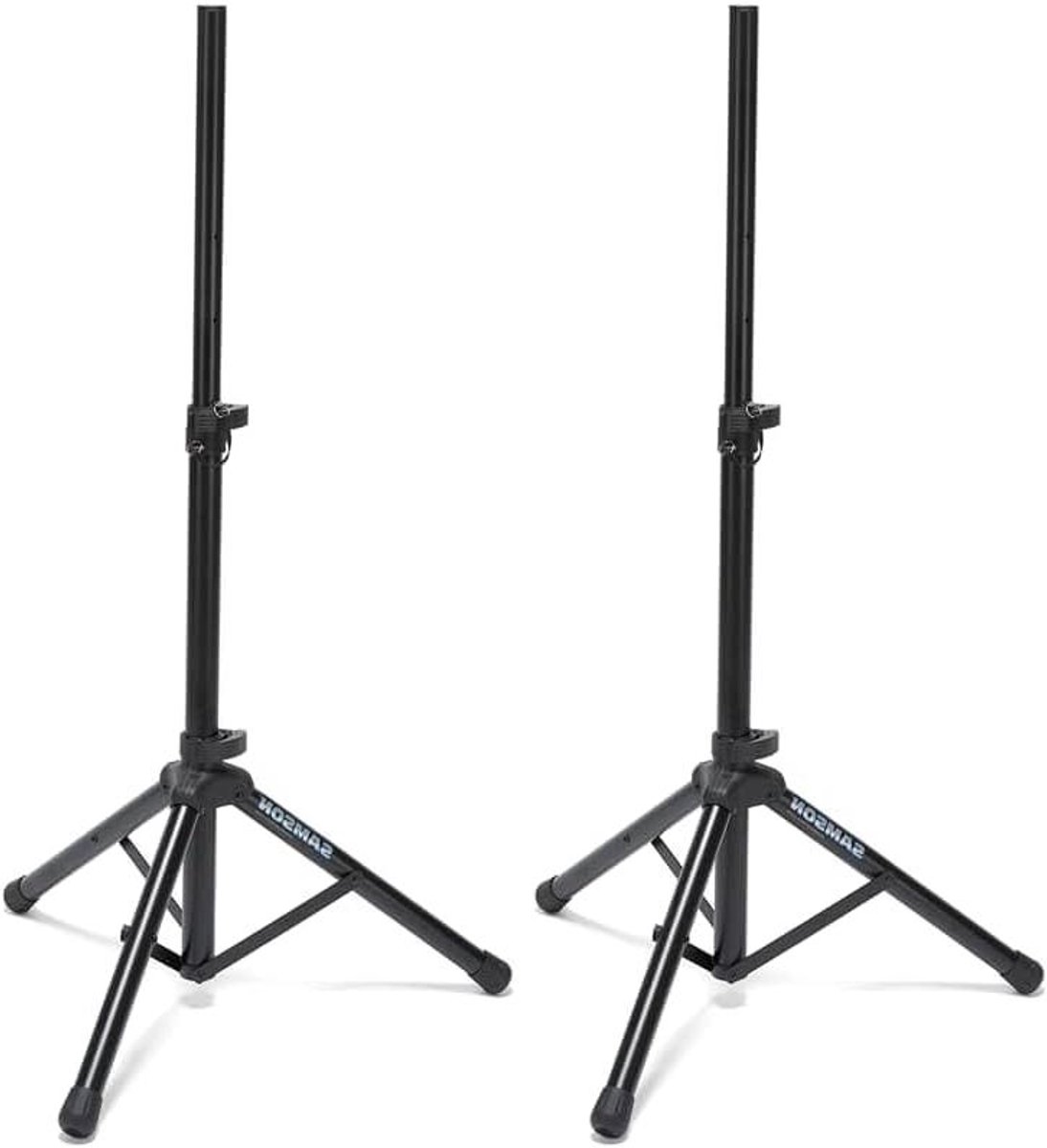 Luidsprekerstandaard Set - PA Statief - Mobiele Geluidsweergave - Verstelbaar Tot 1.5 Meter - 50 kg Draagvermogen - Zwart