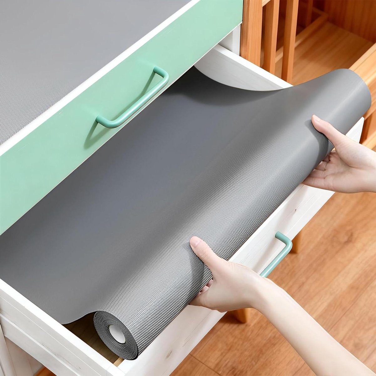 Lade Mat - Keuken Lade Inleg - Bescherming Laden - Niet-klevend - 60x500cm - Grijs