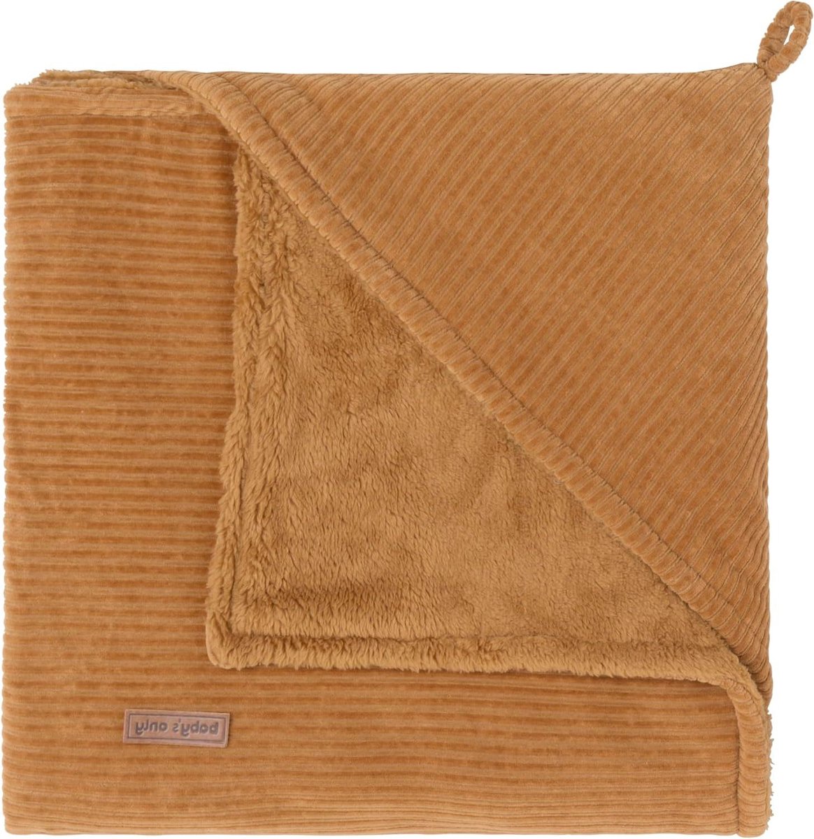 Wikkeldeken Baby - Omslagdoek Baby - Warm Houden - Geschikt voor Gordelsysteem - 75x75 cm - Caramel