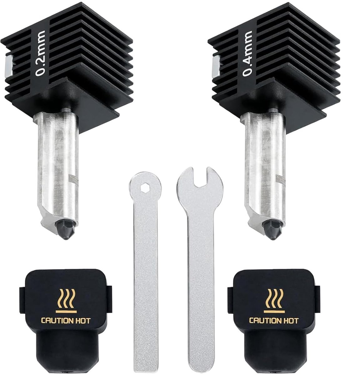 Hotend Kit - 3D Printer Onderdeel - 3D Printen - Gehard Staal Mondstuk - 02 mm 04 mm