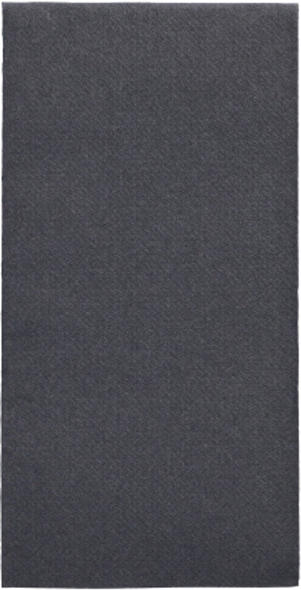 5x 50 Servetten ROYAL Collection 1/8 vouw 40 cm x 40 cm zwart