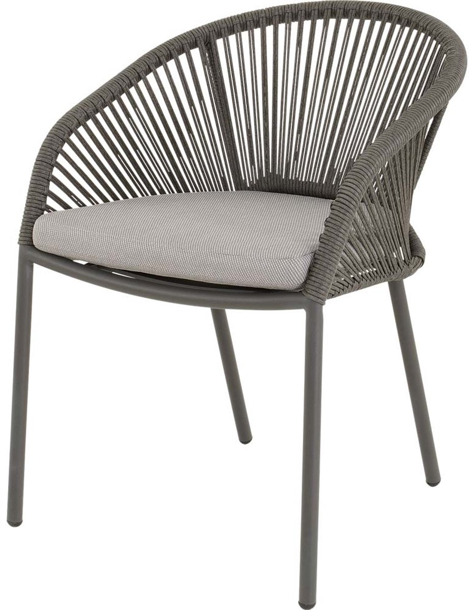 Lesli Living - Bistrostoel Hirado - Grijs - 56,5x60x74cm