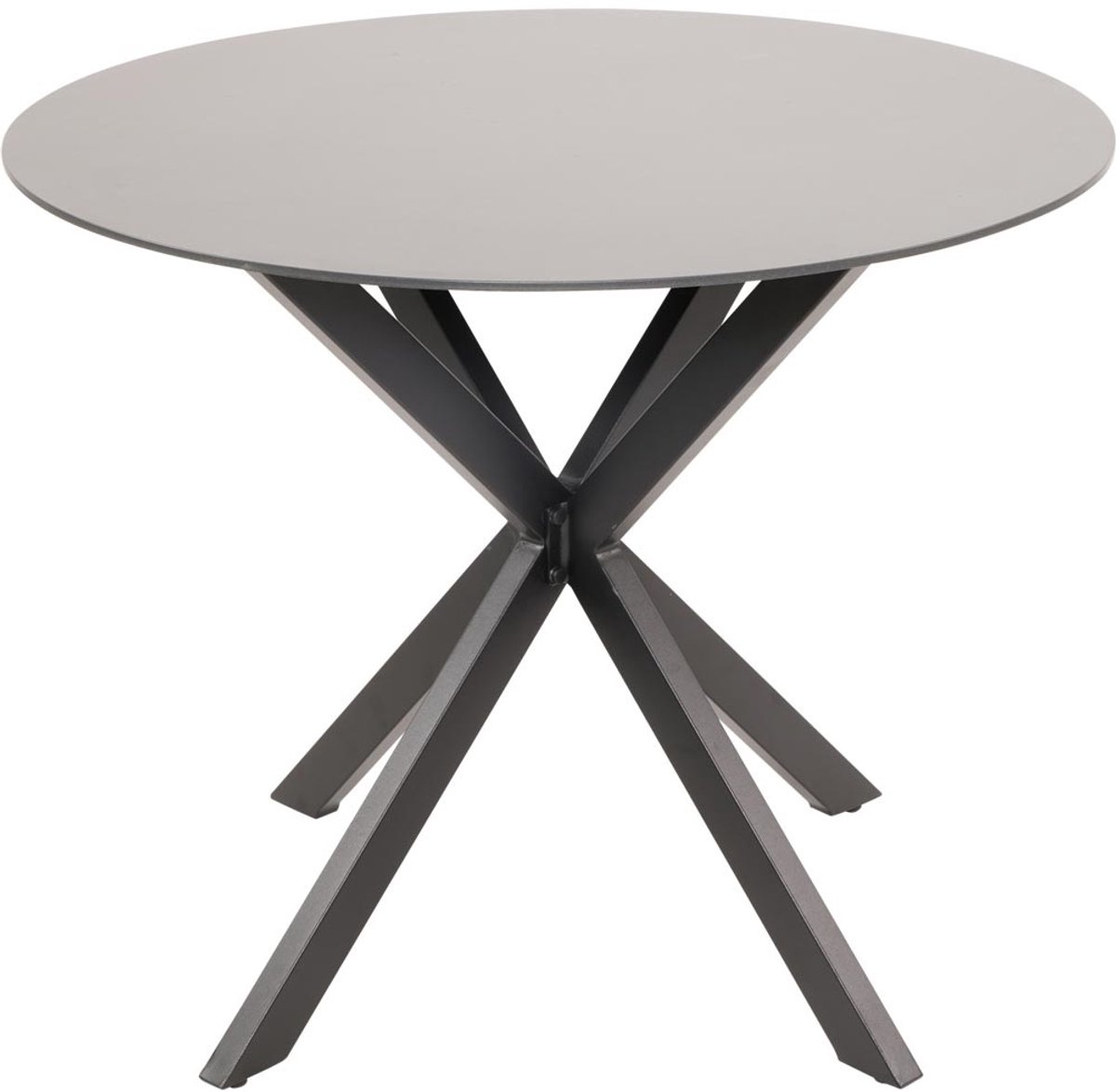 Lesli Living - Tuintafel Crest - Zwart - Ø90x73cm