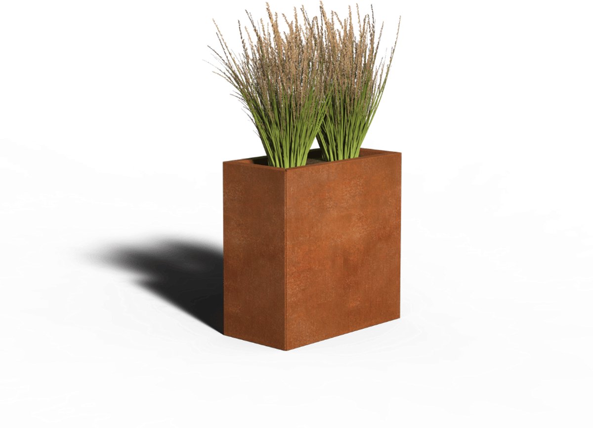 Cortenstaal Plantenbak Rechthoek | 60 x 30 x 40 | Zonder bodem