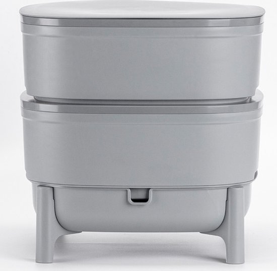 Wormenhotel 30L - 100% Gerecycled kunststof - Wormenbak - Wormentoren - Compostbak