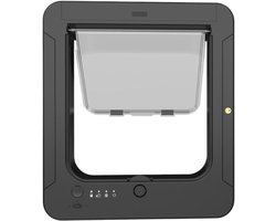 Kattenluik Met Chip - Slimme Huisdierdeur - Toegangscontrole Huisdieren - Inclusief Afstandsbediening - 30x26 cm