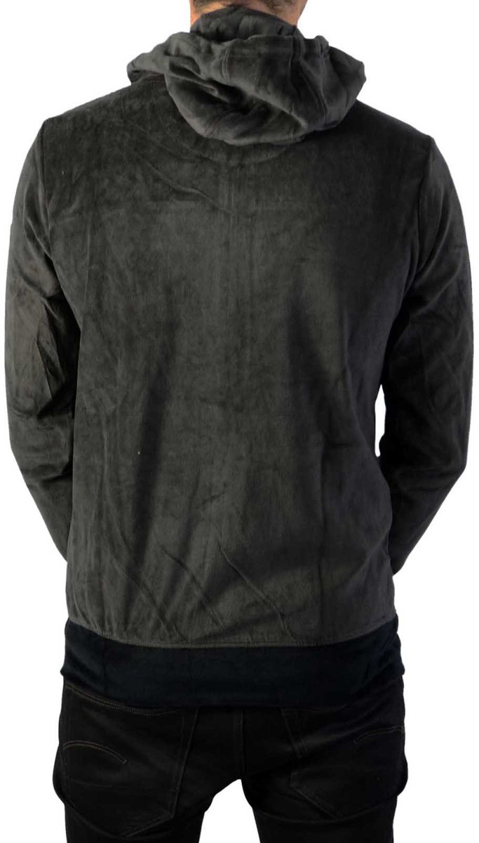 Hoodie met ritssluiting Antraciet