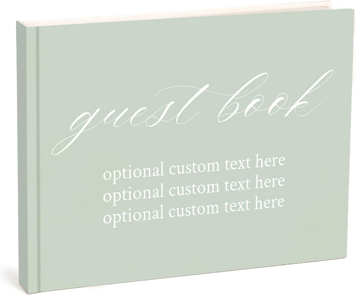 Gastenboek - Herinneringenboek - Feestelijke Gelegenheden - Gepersonaliseerd Ontwerp - Sage Groen
