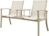 Tete-a-Tete aluminium tuinbank Felix - Latte/Beige