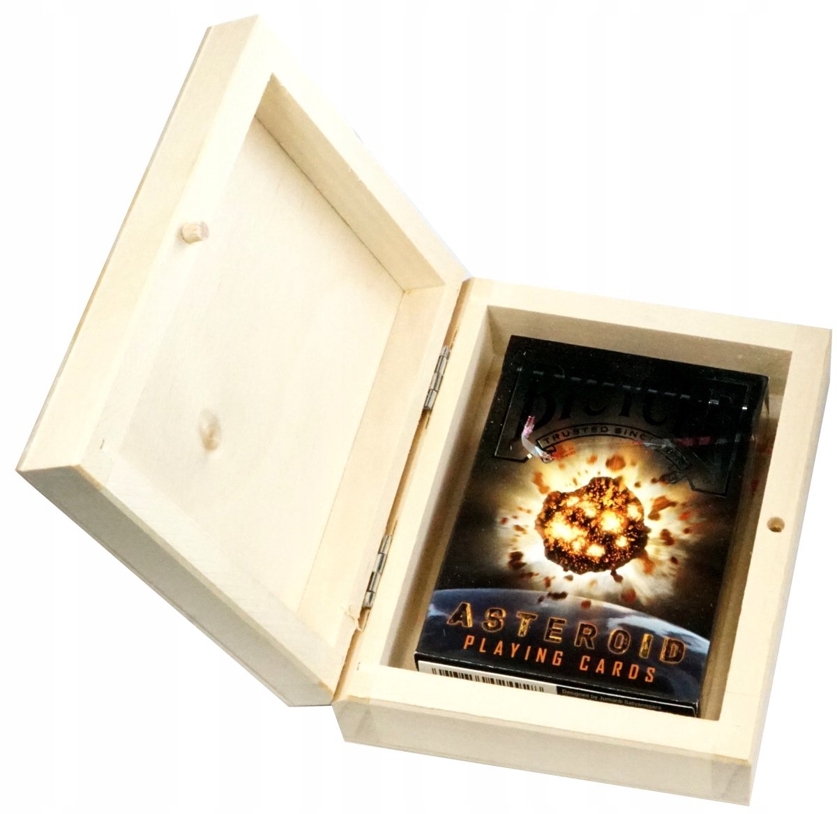 Bicycle Asteroid Speelkaarten in Houten Kistje - 1 Deck