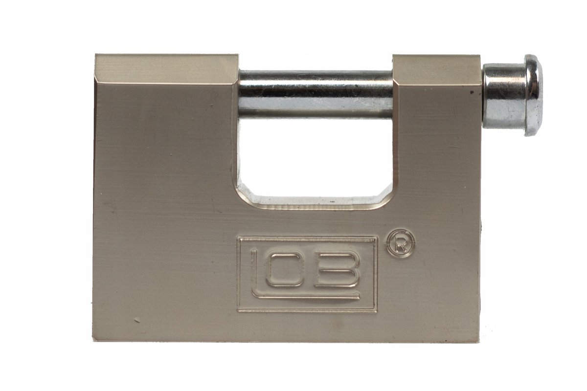 LOB KTD60 Mosiężne Kłódka Trzpieniewa Satyna - 60 mm