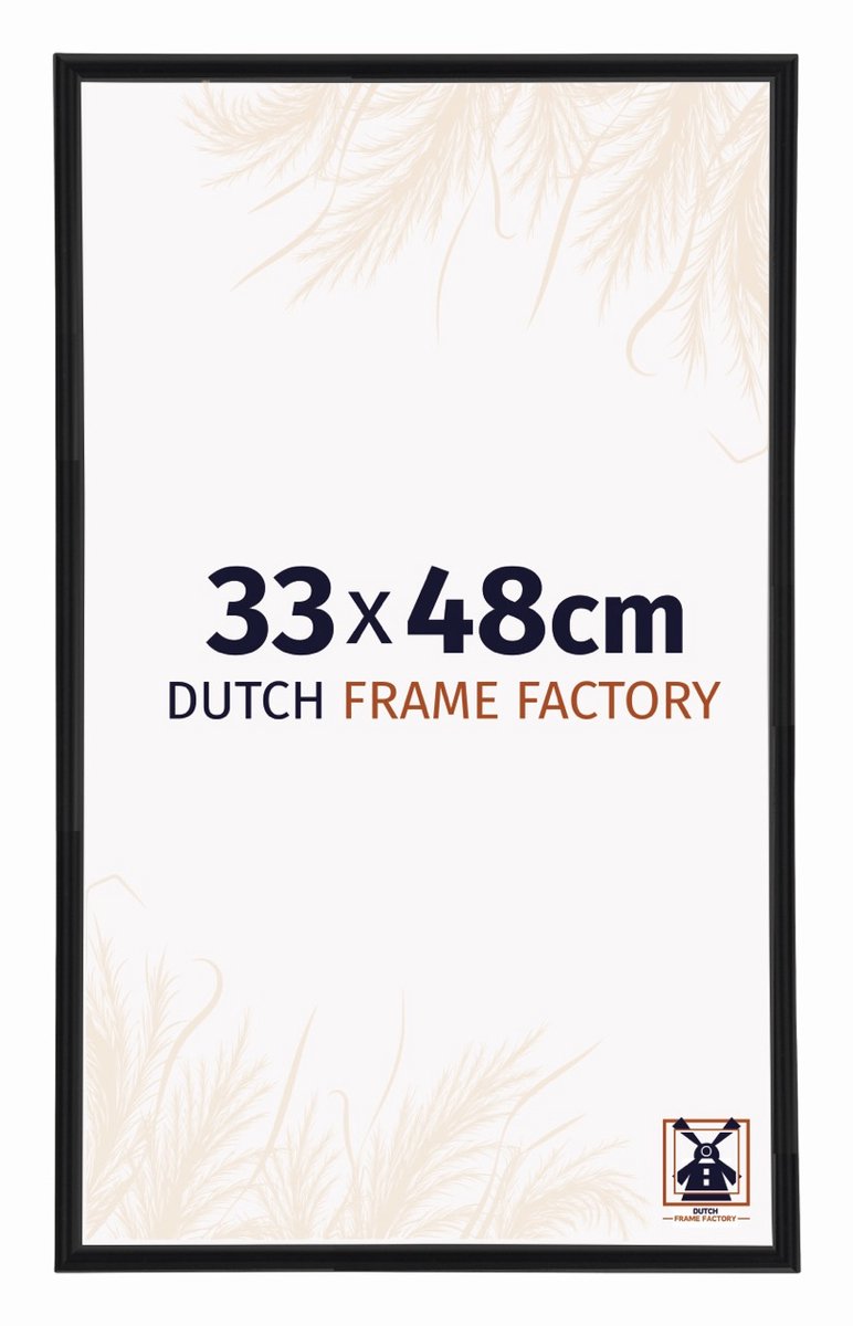 Dutch Frame Factory Fotolijst 33x48 cm - Kunststof - Zwart Mat - Angers