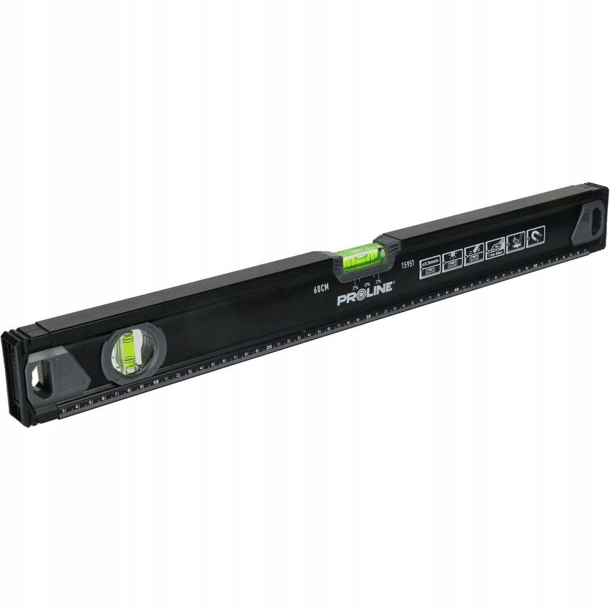 Proline Premium Aluminium Waterpas 120cm met Magneet - Precisie 0.5mm/m
