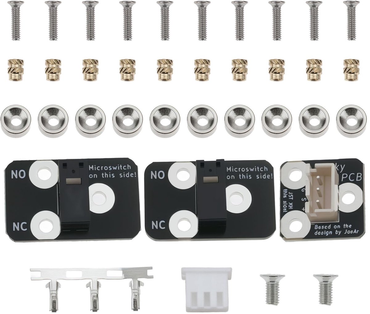 Dailygoods- PCB Probe Kit - Auto Nivellering - Bevestigingsschroeven/Moeren - Compatibel met Voron2.4/Trident Klicky - 3D Printer Accessoires - Kunststof/Metaal