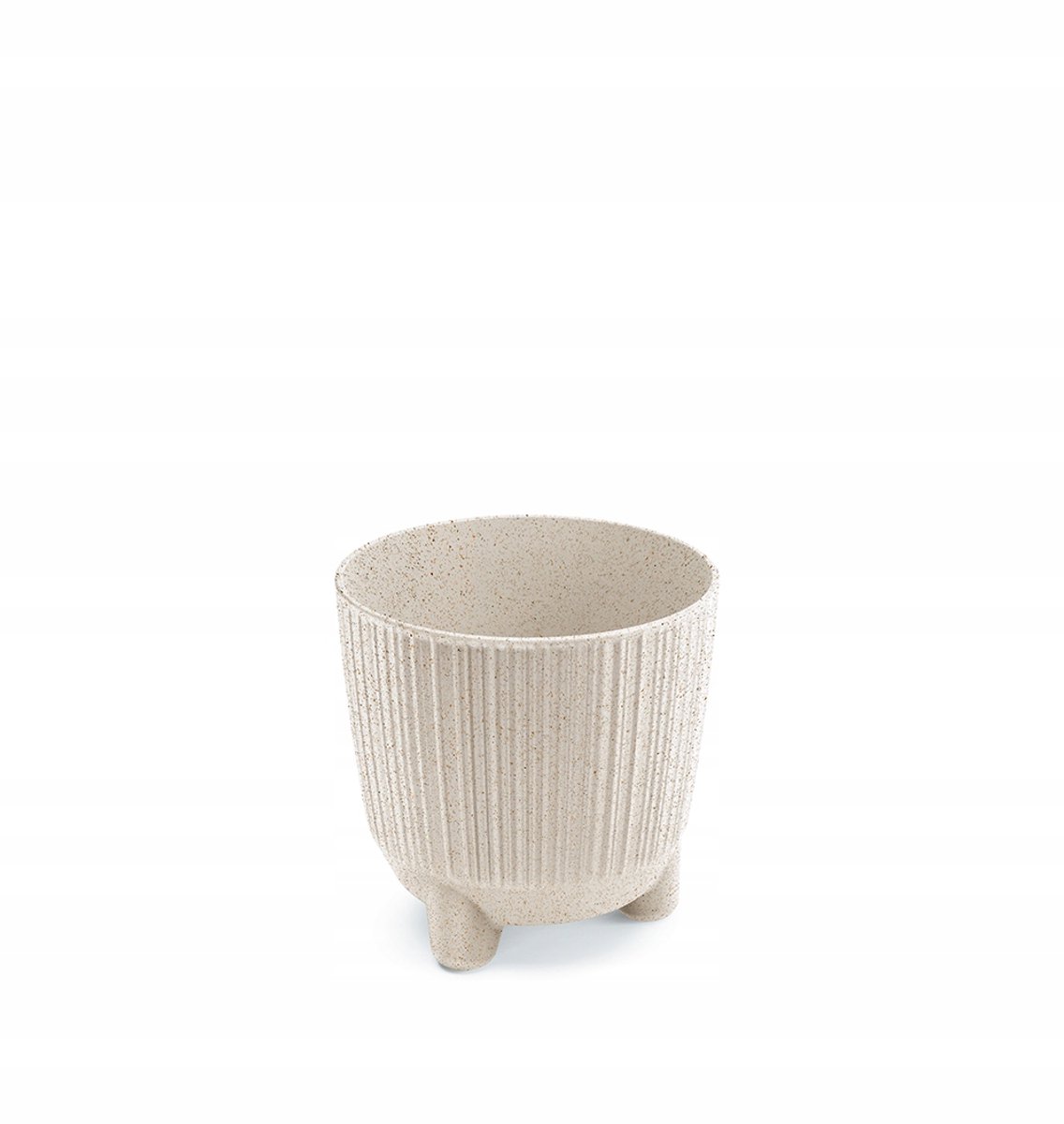 Ryfo N ECO Houten Pot 10,7 cm Wit - Duurzaam en Stijlvol
