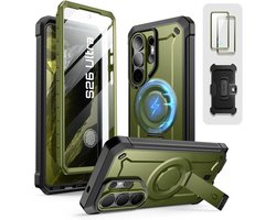 SUPCASE Unicorn Beetle Mag Pro - Hoesje Geschikt voor Samsung Galaxy S26 Ultra - Compatibel met MagSafe / Qi2 - Full Protect met Ingebouwde Screenprotector - Kickstand - Groen