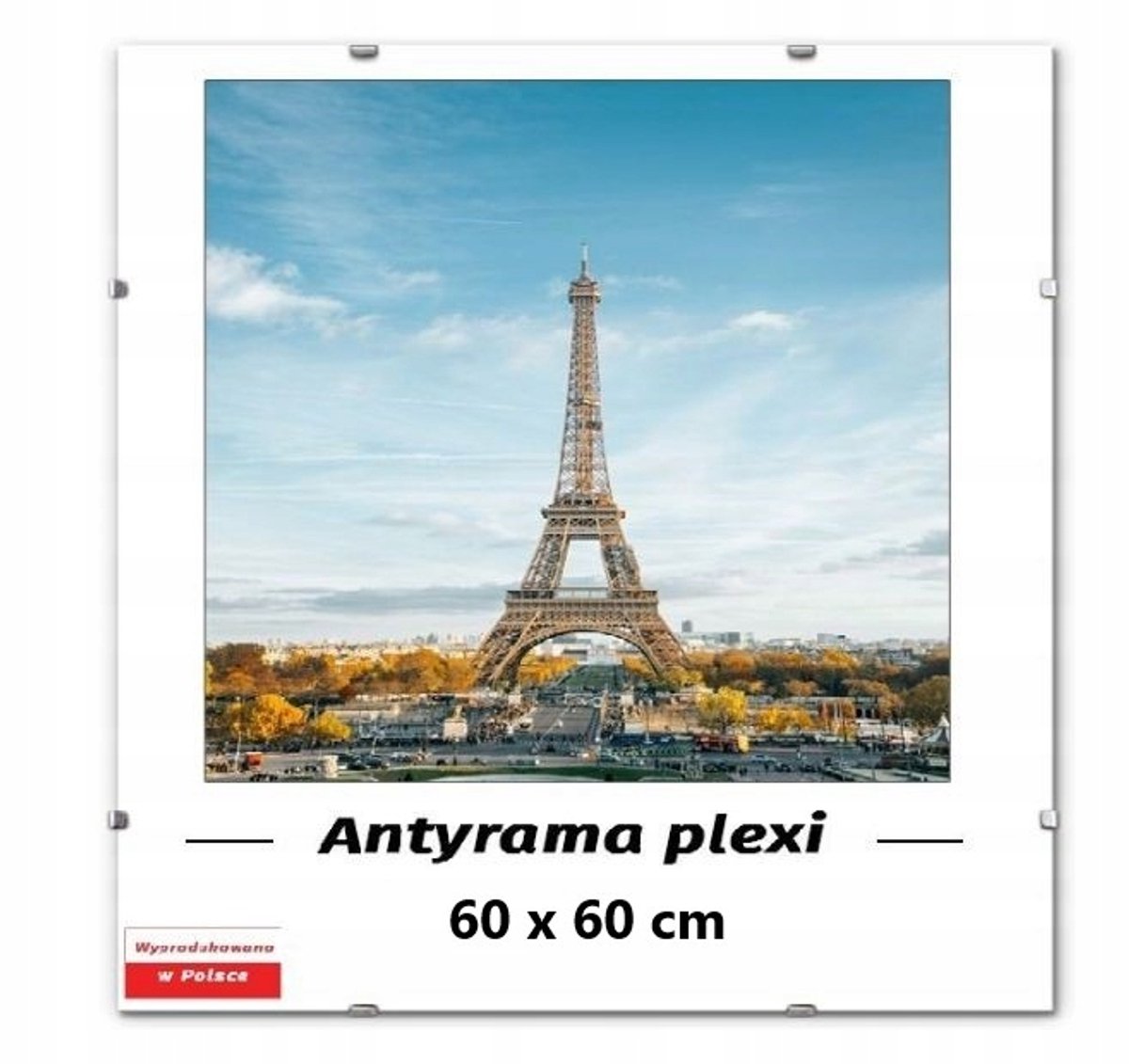 Plexi Antirek 60x60 cm - Stijlvolle Fotolijst voor Posters & Puzzels