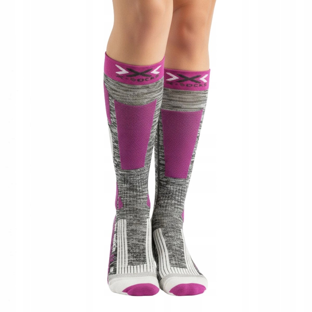 X-SOCKS Thermosokken Dames Ski Wol Grijs