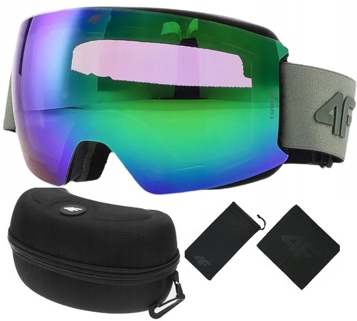 4F Ski-/snowboardbril unisex met multicoating en schoffels - S2 UV400