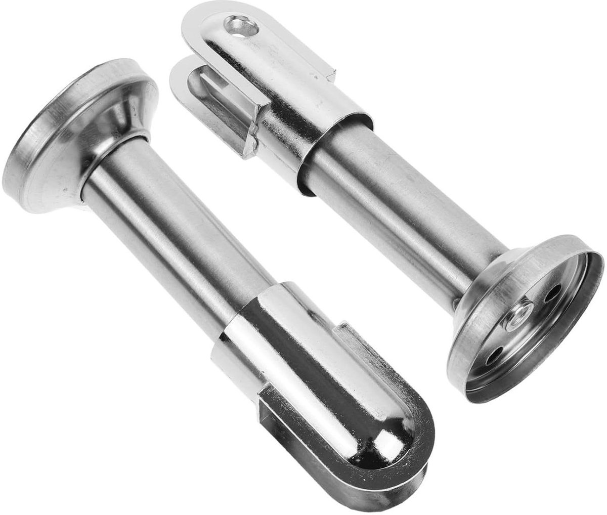 Toilet Scheidingswand Steun - Badkamer Partition Accessoires - Stabiele Ondersteuning - Duurzaam Roestvrij Staal - 14.5 cm Lengte - Zilverkleurig