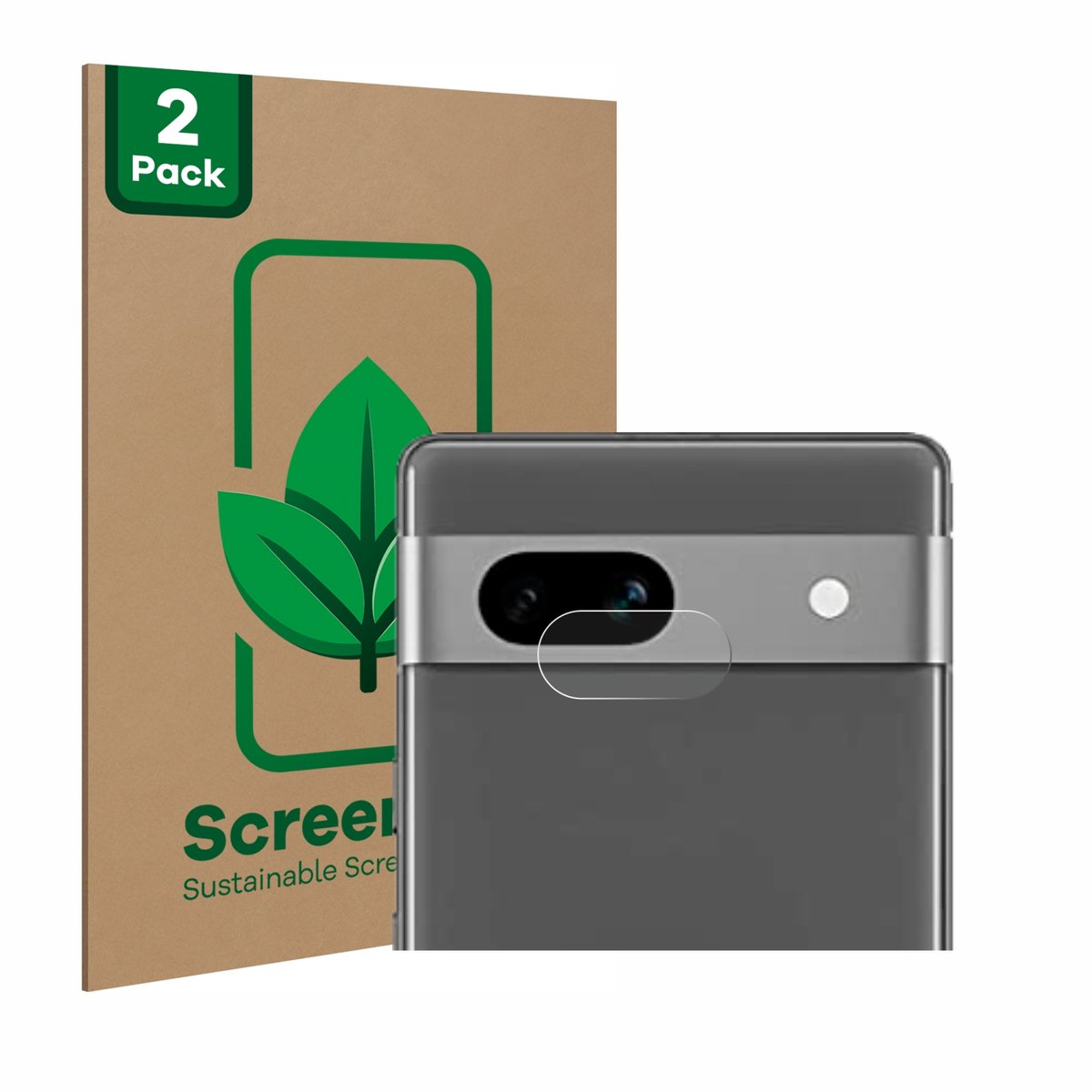 ScreenLeaf - Screenprotector voor Google Pixel 7a (ALLEEN Camera Lens) - Duurzame schermbescherming Folie Beschermfolie transparant 2 Stuks