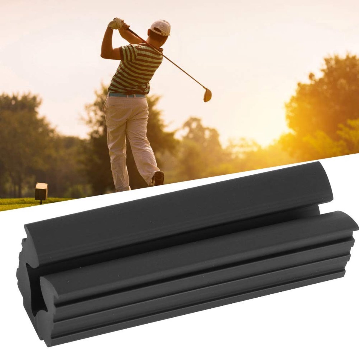 JHUBERS- Vice Klem Hoogwaardig Rubber - Golfclub Bankschroef - Putters Vise Klem - 8,8 cm - Schokbestendig - Antislip - Lichtgewicht - Golfklem